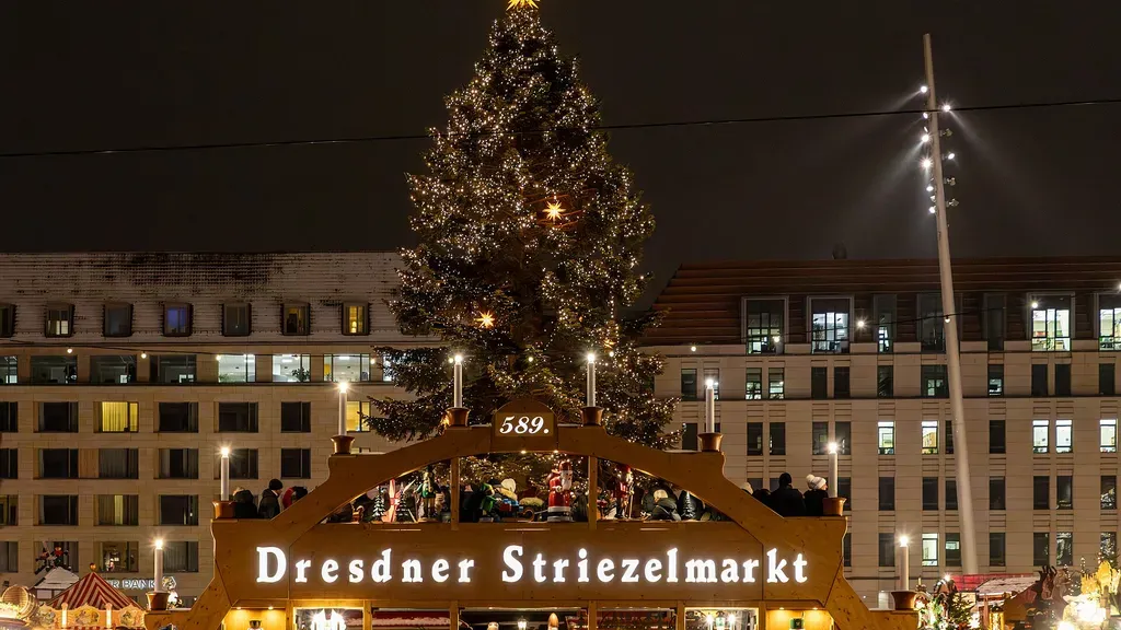 Le Striezelmarkt de Dresde