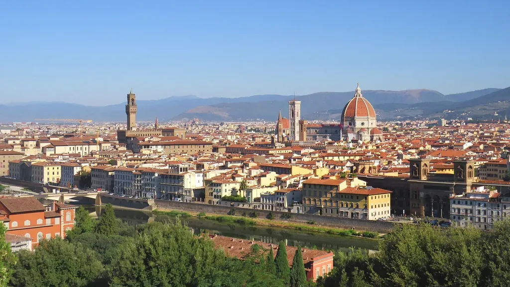 Vue sur Florence et la coupole du Duomo
