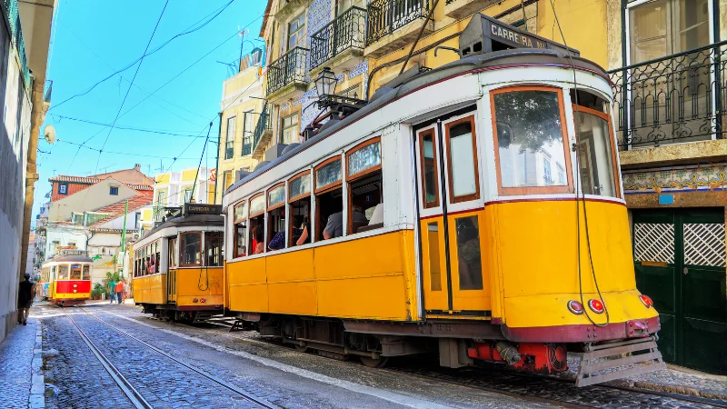 Tramway traditionnel de Lisbonne