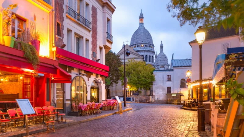 Le quartier de Montmartre et le Sacré-Cœur