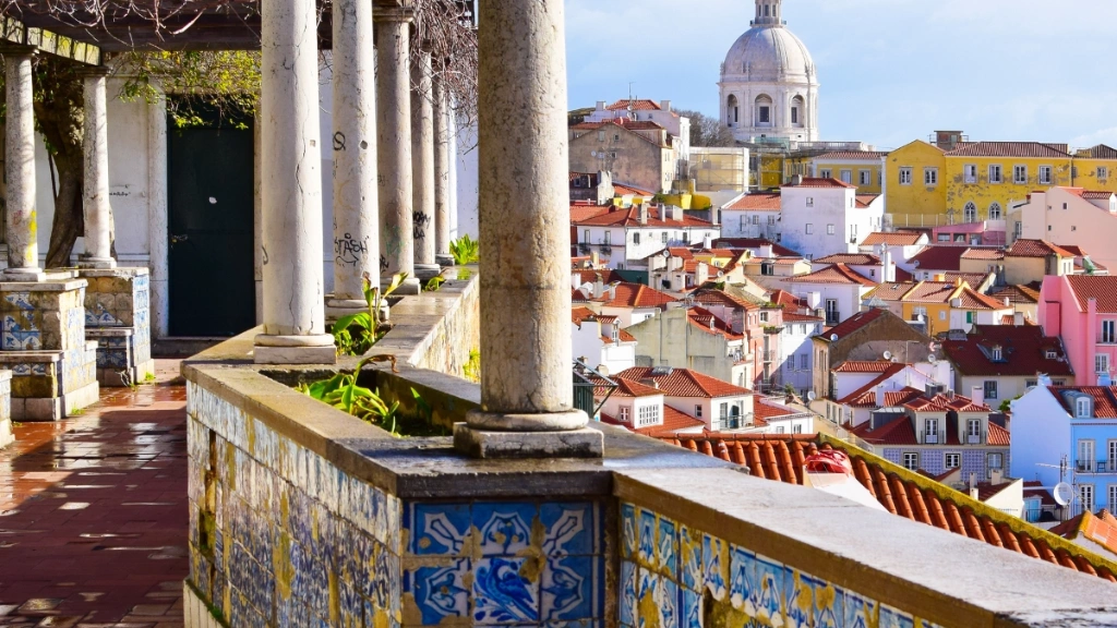Photo des Miradouros du quartier alfama Lisbonne