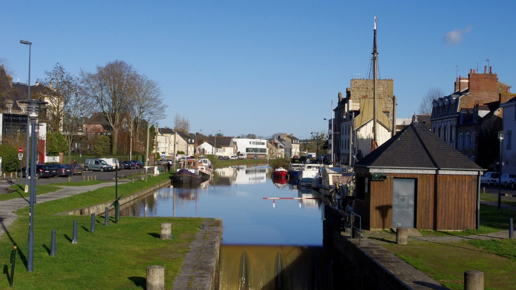 Photo des écluses du canal