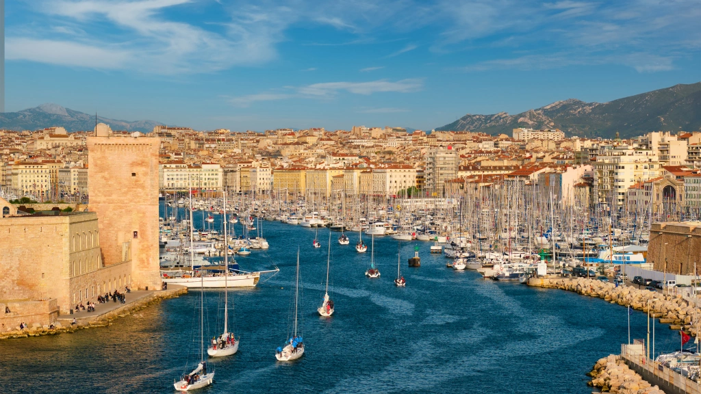Vue port de Marseille