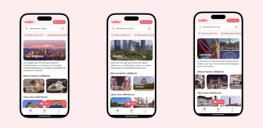 All cities -audio guides