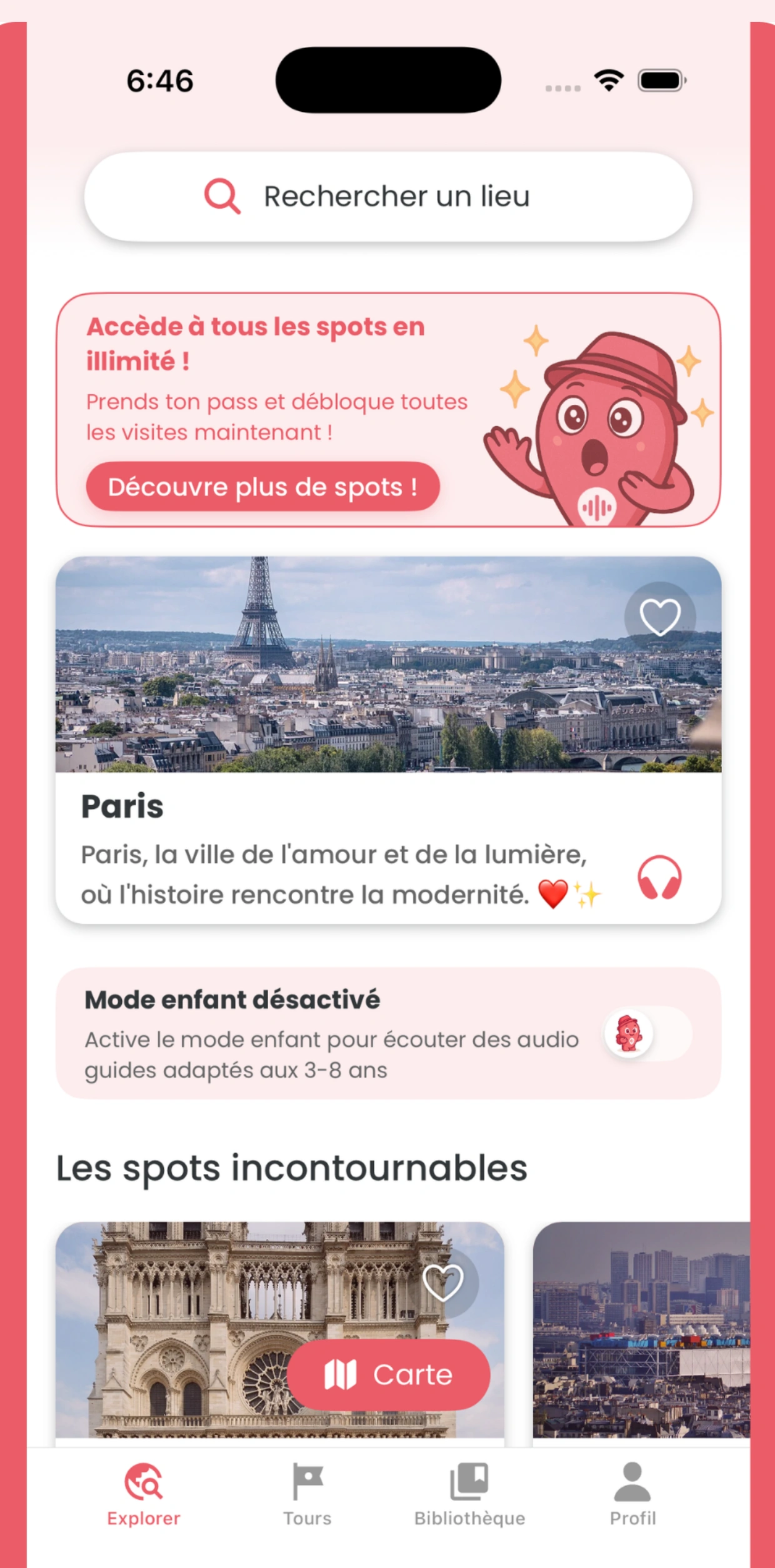 Home page application guidly