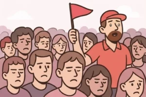 Grand groupe de touriste